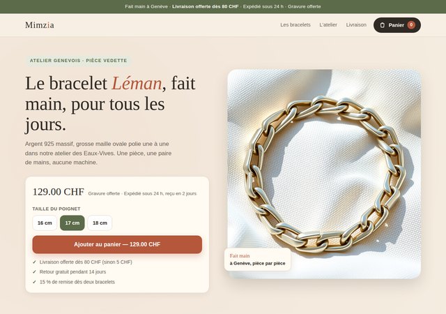 Aperçu du modèle Nature et artisanal